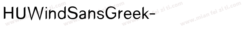 HUWindSansGreek字体转换