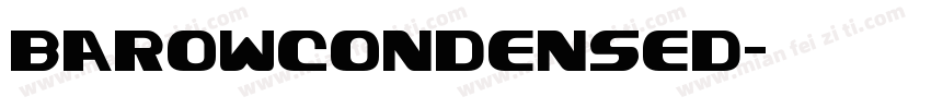 BarowCondensed字体转换