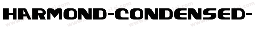 Harmond-Condensed字体转换