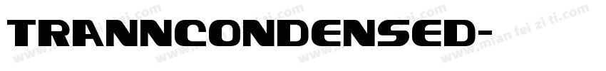 TrannCondensed字体转换