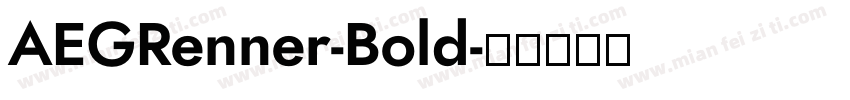 AEGRenner-Bold字体转换