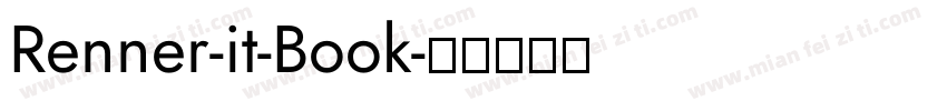 Renner-it-Book字体转换