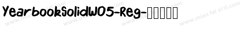 YearbookSolidW05-Reg字体转换