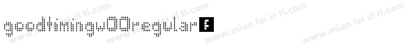 goodtimingw00regular字体转换