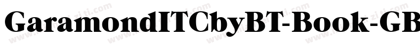 GaramondITCbyBT-Book-GBpc-EUC-H字体转换
