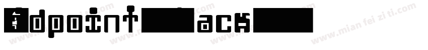 MidpointW00-Black字体转换