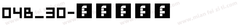 04B_30字体转换