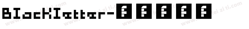 BIacKIetter字体转换
