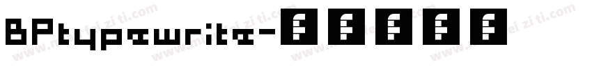 BPtypewrite字体转换