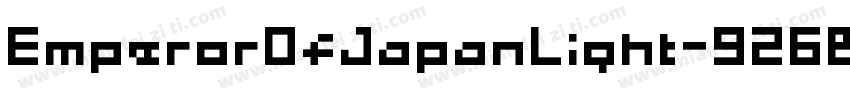 EmperorOfJapanLight-926B字体转换