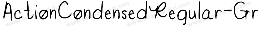 ActionCondensedRegular-Grade1字体转换