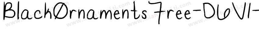 BlackOrnamentsFree-D6V1字体转换