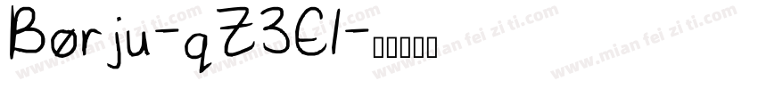 Borju-qZ3E1字体转换
