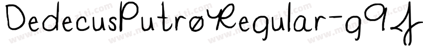 DedecusPutroRegular-g9J1字体转换