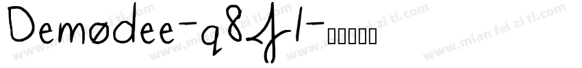 Demodee-q8J1字体转换