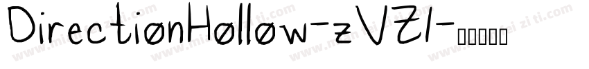 DirectionHollow-zVZ1字体转换