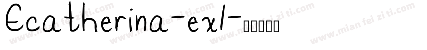 Ecatherina-ex1字体转换