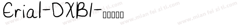 Erial-DXB1字体转换