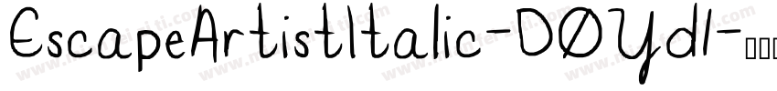 EscapeArtistItalic-DOYd1字体转换