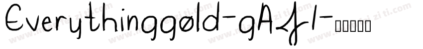 Everythinggold-gAJ1字体转换