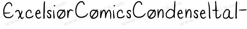 ExcelsiorComicsCondenseItal-qgG1字体转换