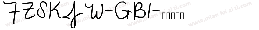 FZSKJW-GB1字体转换