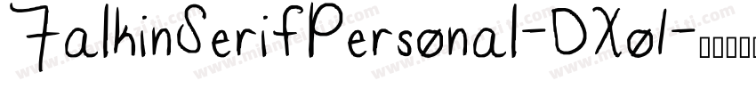 FalkinSerifPersonal-DXo1字体转换
