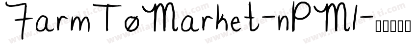 FarmToMarket-nPM1字体转换