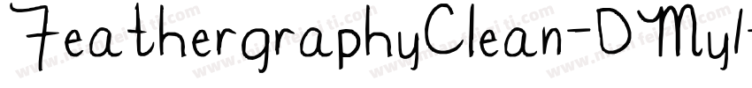 FeathergraphyClean-DMy1字体转换