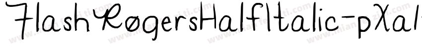 FlashRogersHalfItalic-pXa1字体转换