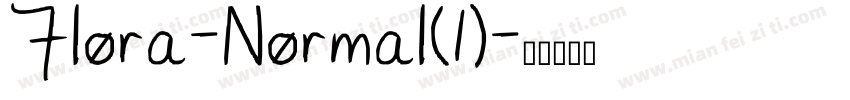 Flora-Normal(1)字体转换