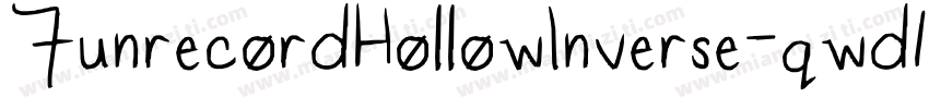FunrecordHollowInverse-qwd1字体转换