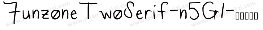 FunzoneTwoSerif-n5G1字体转换