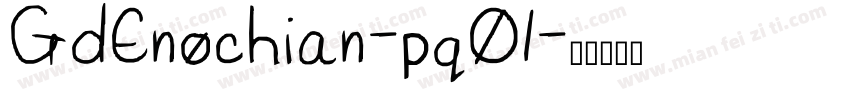 GdEnochian-pqO1字体转换