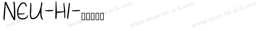 NEU-H1字体转换