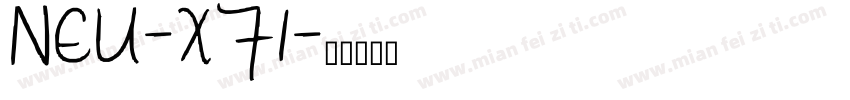 NEU-XF1字体转换