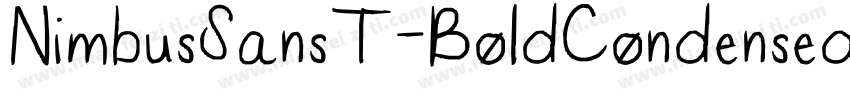 NimbusSansT-BoldCondensedRo1字体转换