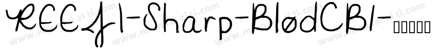 REEJI-Sharp-BlodCB1字体转换