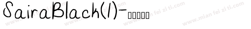 SairaBlack(1)字体转换