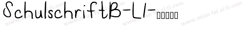 SchulschriftB-L1字体转换