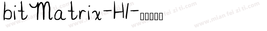 bitMatrix-H1字体转换