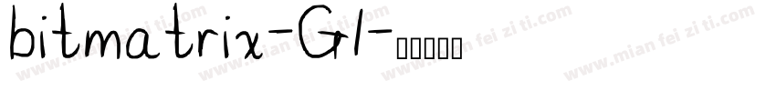 bitmatrix-G1字体转换