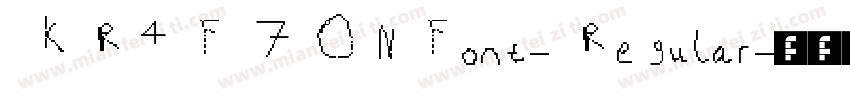 KRAFTONFont-Regular字体转换