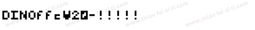 DINOffcW20字体转换
