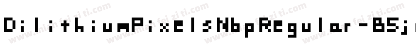 DilithiumPixelsNbpRegular-B5jd字体转换
