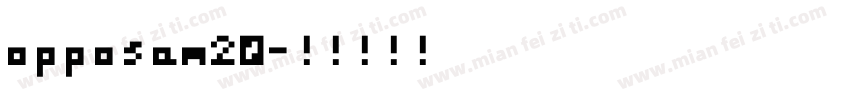 opposam20字体转换