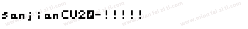 sanjianCU20字体转换