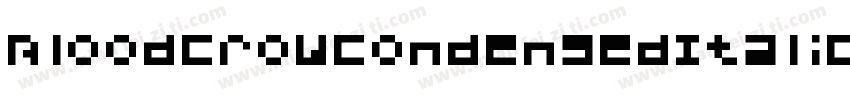 BloodCrowCondensedItalic-zDm4字体转换