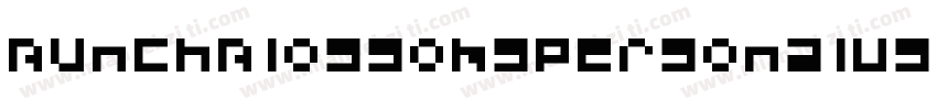 BunchBlossomsPersonalUse-0nA4字体转换