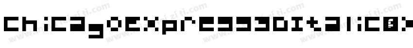 ChicagoExpress3DItalic-LXv4字体转换